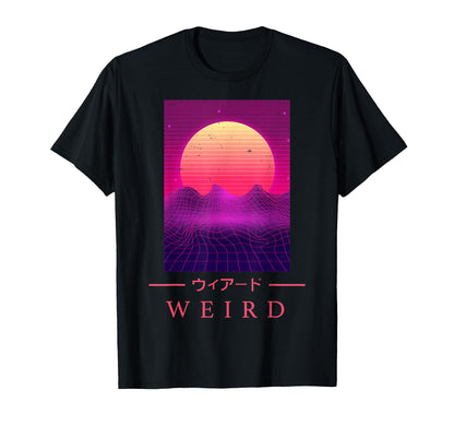 Retrowave Weird Japanese Art T-Shirt - Casual Everyday Wear Unisex - T-Shirt, Sweatshirt, Hoodie