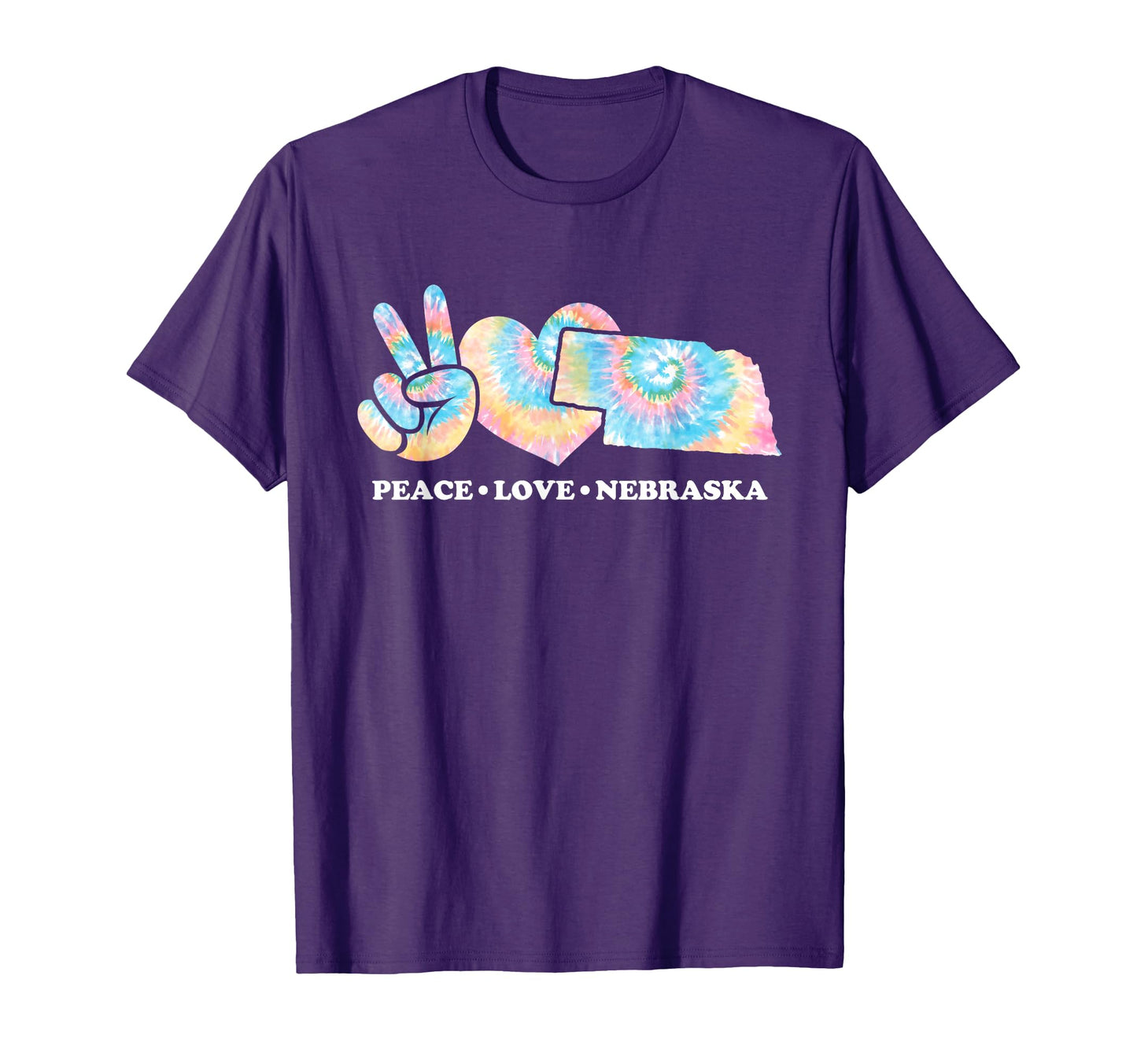 Tie Dye Nebraska Hippie Gift Co Hoodie - Casual Everyday Wear for Adults - T-Shirt, Sweatshirt, Hoodie