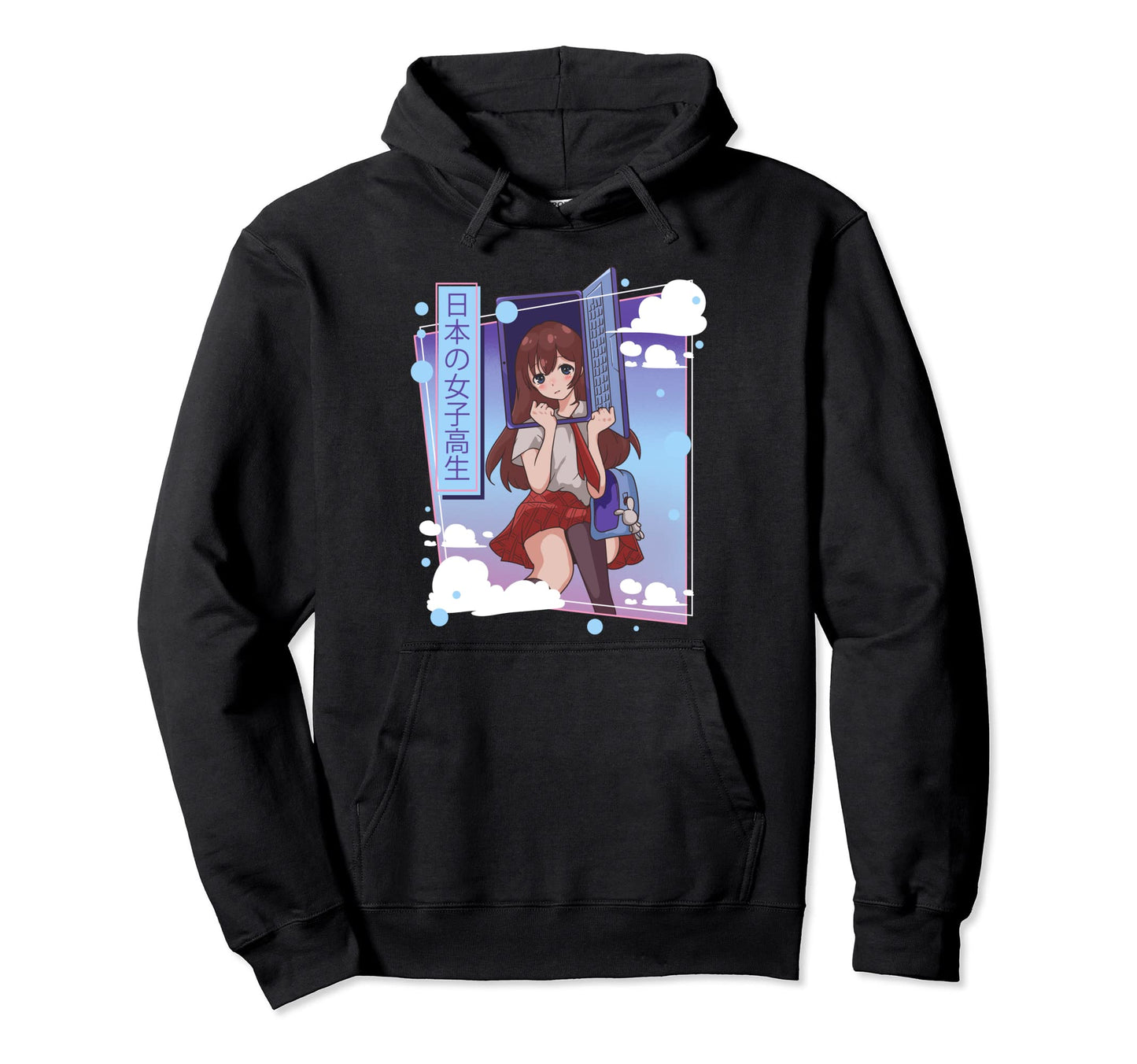 Object Head Cosplay Computer Kawaii Hoodie - Custom Art Print for Adults - T-Shirt, Sweatshirt, Hoodie