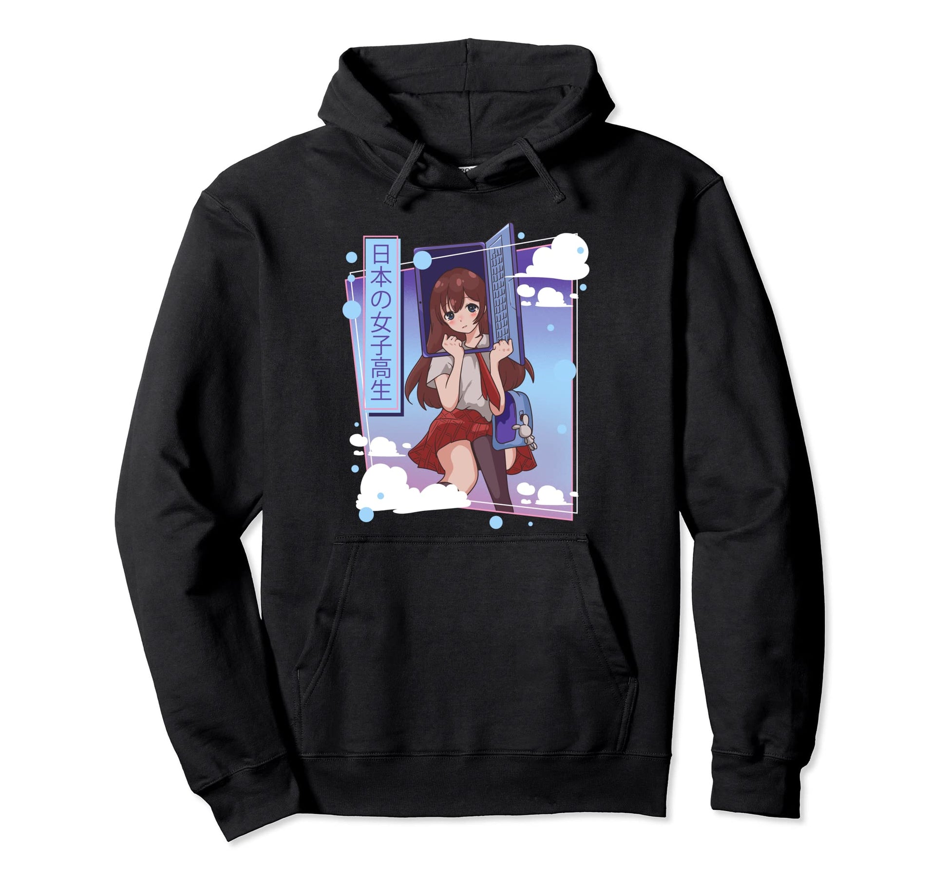 Object Head Cosplay Computer Kawaii Hoodie - Custom Art Print for Adults - T-Shirt, Sweatshirt, Hoodie
