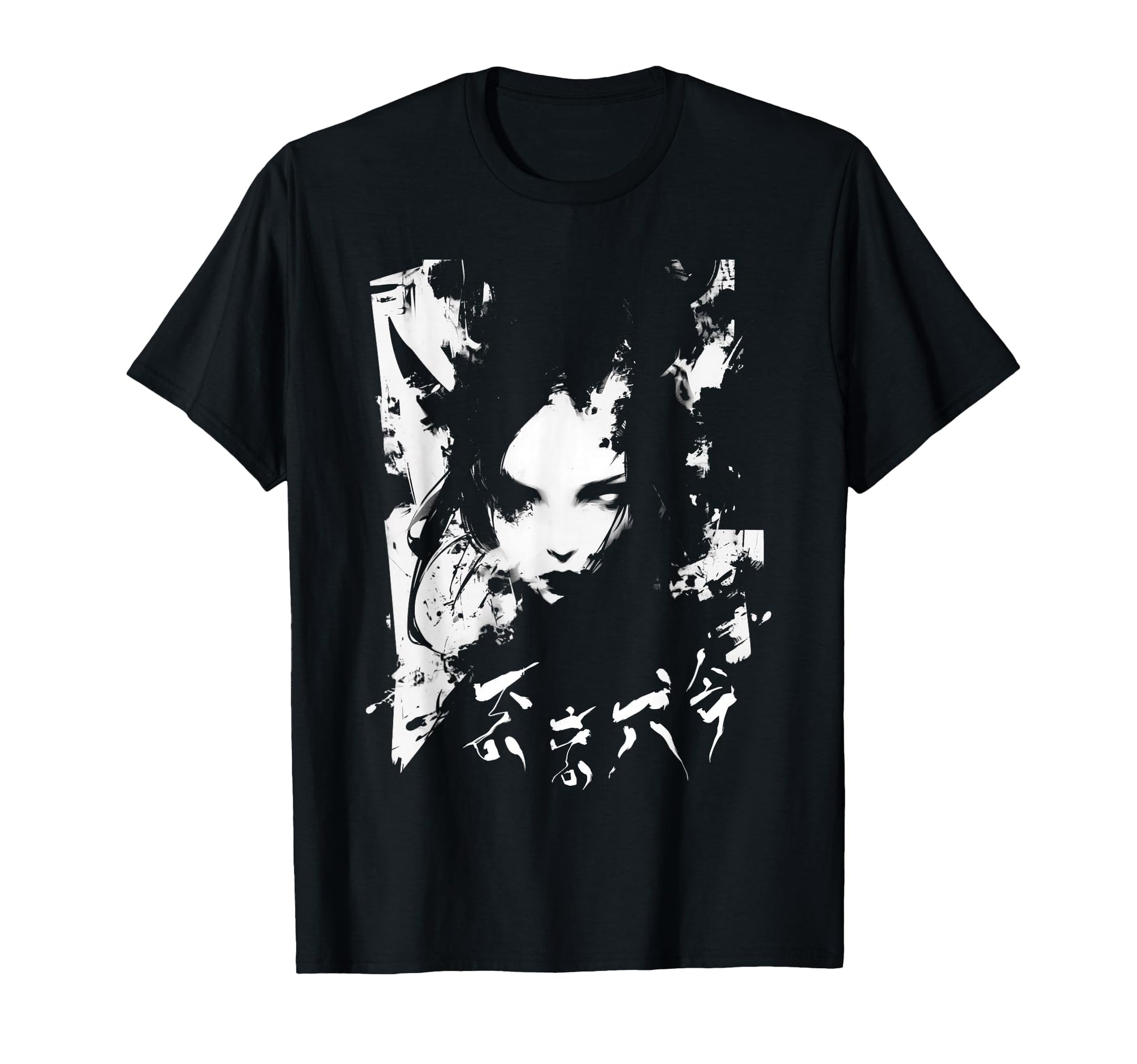 Goth Grunge Demon Anime Waifu Horror T-Shirt - Casual Everyday Wear Unisex - T-Shirt, Sweatshirt, Hoodie