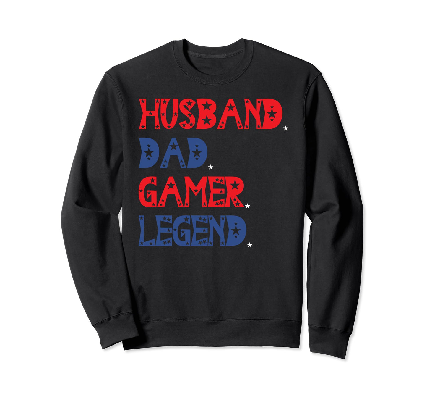 American Husband Dad Gamer Legend Sweatshirt - Custom Art Print Unisex - T-Shirt, Sweatshirt, Hoodie