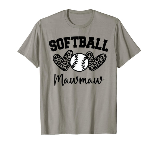 Personalized Baseball Heart Mawmaw T-Shirt - Aesthetic Graphic Unisex - T-Shirt, Sweatshirt, Hoodie