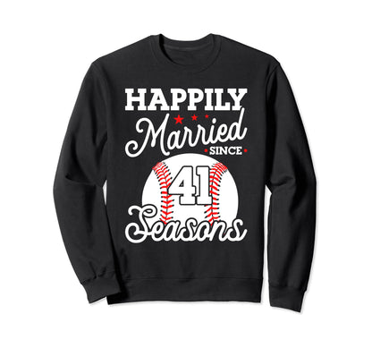 41St Wedding Anniversary Sweatshirt - Aesthetic Graphic for Adults - T-Shirt, Sweatshirt, Hoodie