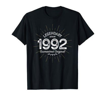 Legendary Since 1992 Birth Year T-Shirt - Fun Novelty Design Men Women - T-Shirt, Sweatshirt, Hoodie