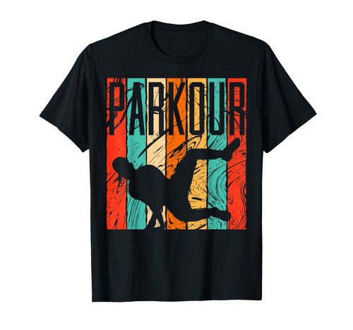 Parkour Striped Athlete Freerun T-Shirt - Custom Art Print Unisex - T-Shirt, Sweatshirt, Hoodie