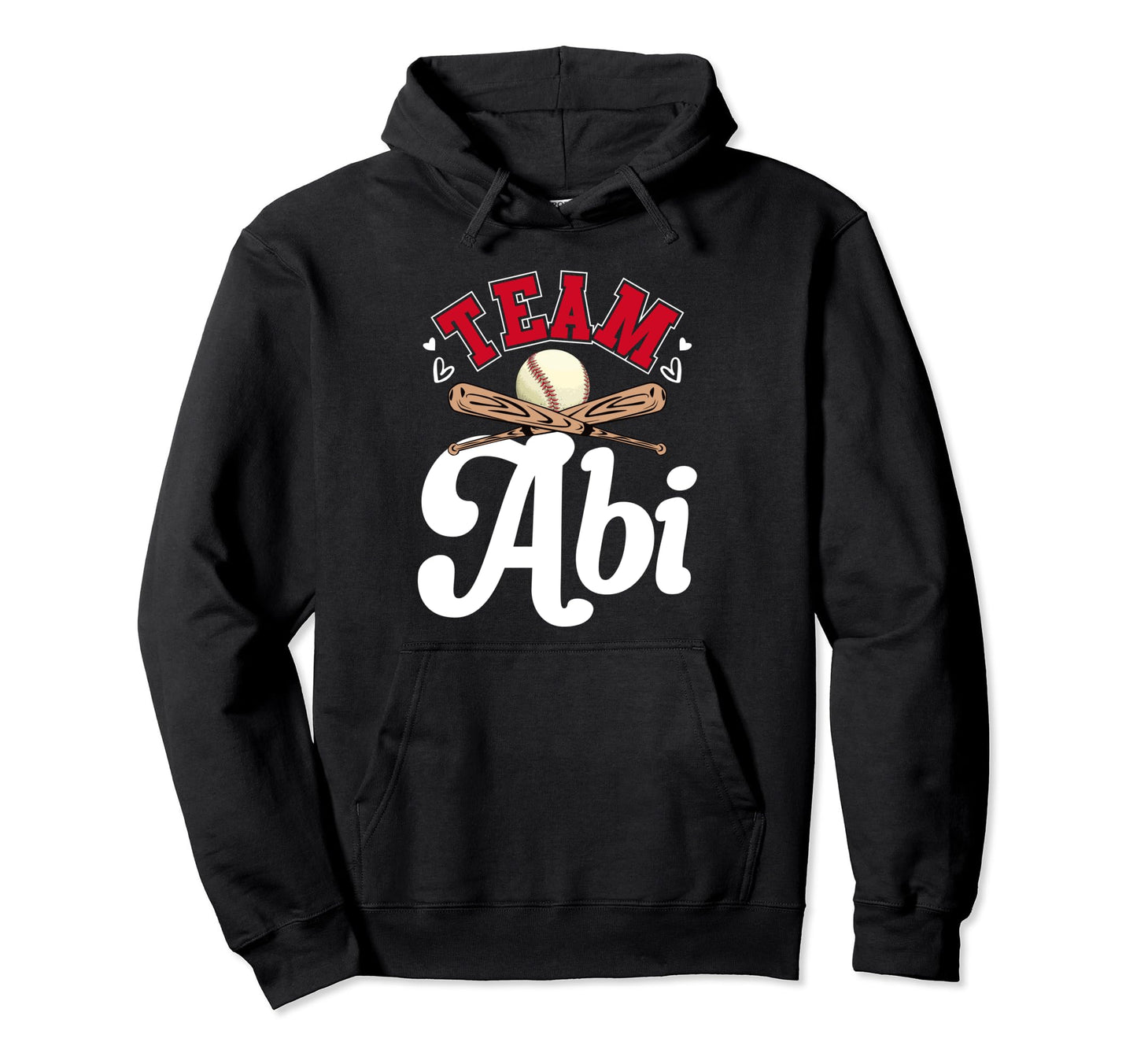 Team Abi Mothers Day Baseball Hoodie - Aesthetic Graphic for Adults - T-Shirt, Sweatshirt, Hoodie