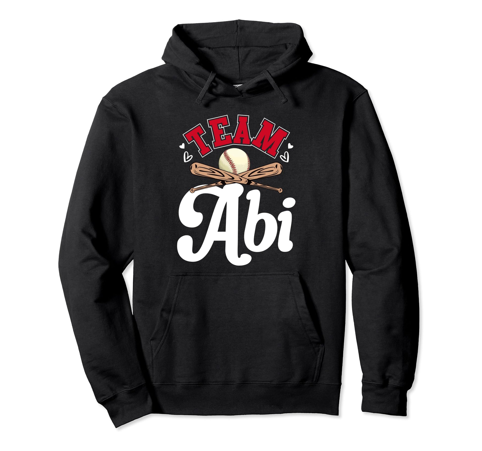 Team Abi Mothers Day Baseball Hoodie - Aesthetic Graphic for Adults - T-Shirt, Sweatshirt, Hoodie