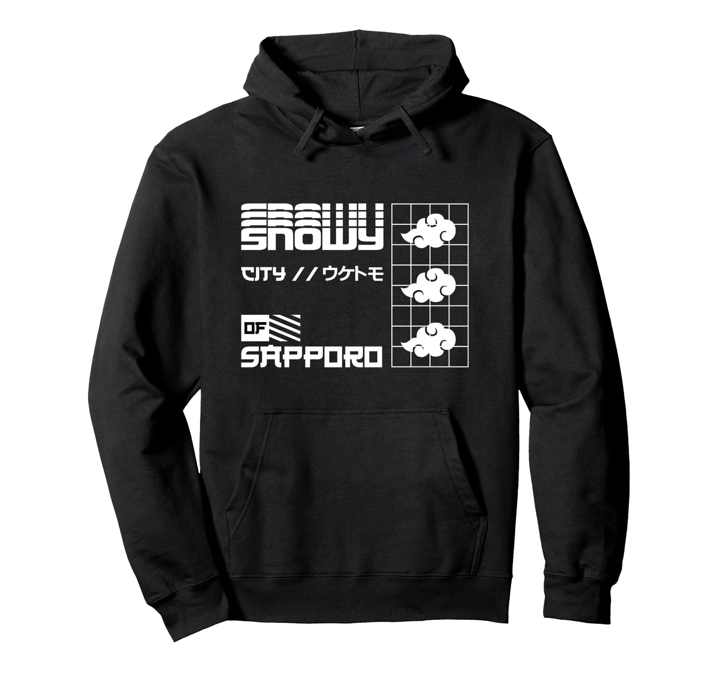 Sapporo Snowy City Japan Anime Hoodie - Casual Everyday Wear Men Women - T-Shirt, Sweatshirt, Hoodie