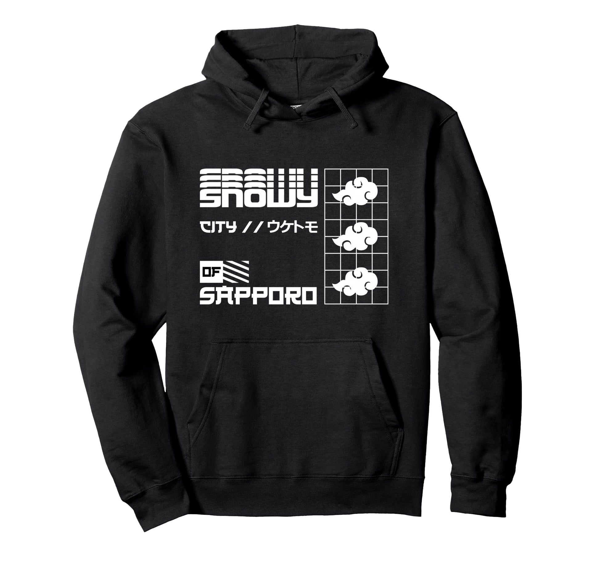 Sapporo Snowy City Japan Anime Hoodie - Casual Everyday Wear Men Women - T-Shirt, Sweatshirt, Hoodie