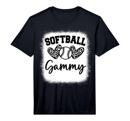 Personalized Baseball Heart Gammy Baseball T-Shirt - Unique Graphic Unisex - T-Shirt, Sweatshirt, Hoodie