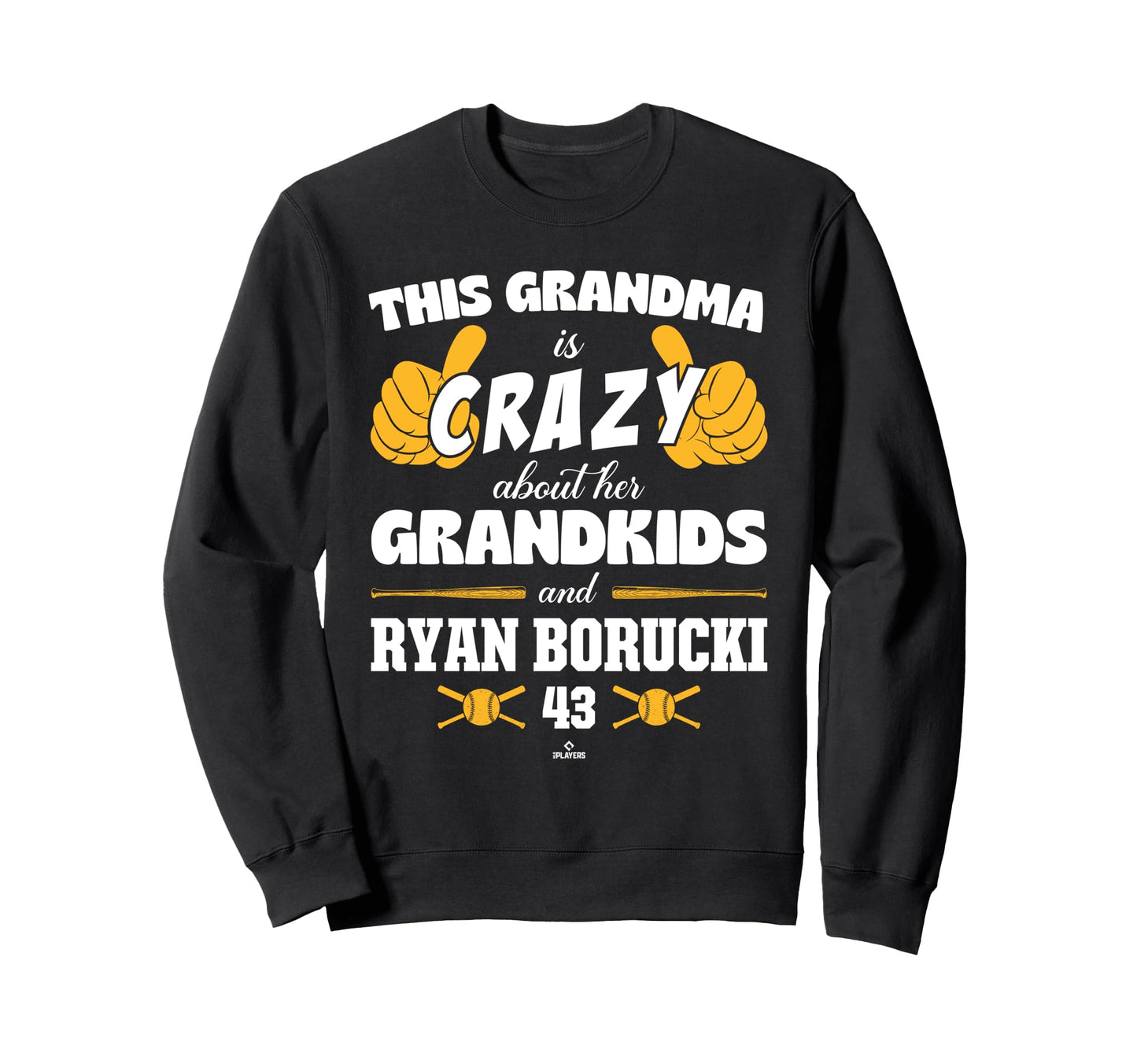Grandma Crazy Ryan Borucki Sweatshirt - Minimalist Print for Adults - T-Shirt, Sweatshirt, Hoodie