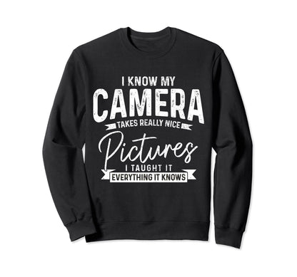 Funny Photographer Camera Funny Sweatshirt - Streetwear Style Unisex - T-Shirt, Sweatshirt, Hoodie