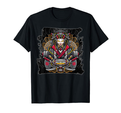 Japanese Geisha Cyberpunk Samurai T-Shirt - Fun Novelty Design Men Women - T-Shirt, Sweatshirt, Hoodie