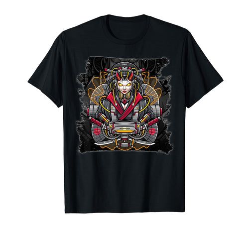 Japanese Geisha Cyberpunk Samurai T-Shirt - Fun Novelty Design Men Women - T-Shirt, Sweatshirt, Hoodie