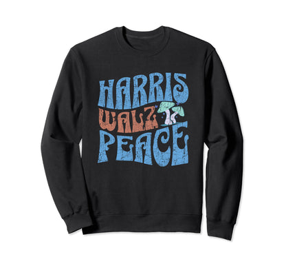 Kamala Harris Tim Walz 2024 60S Type Sweatshirt - Trendy Graphic Unisex - T-Shirt, Sweatshirt, Hoodie