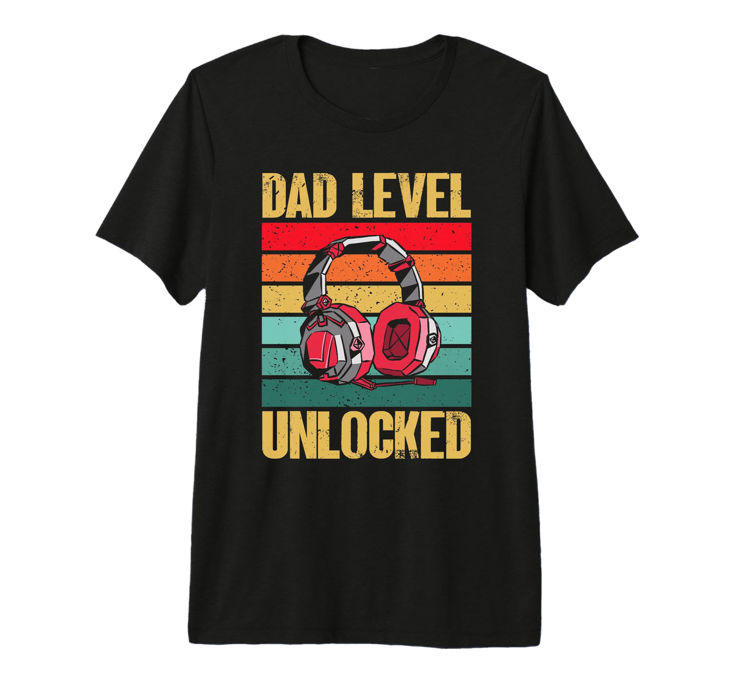 Mens Dad Level Unlocked Funny Gamer T-Shirt - Casual Everyday Wear Unisex - T-Shirt, Sweatshirt, Hoodie