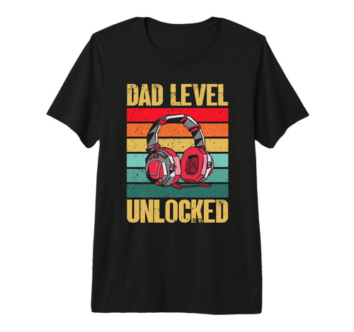 Mens Dad Level Unlocked Funny Gamer T-Shirt - Casual Everyday Wear Unisex - T-Shirt, Sweatshirt, Hoodie