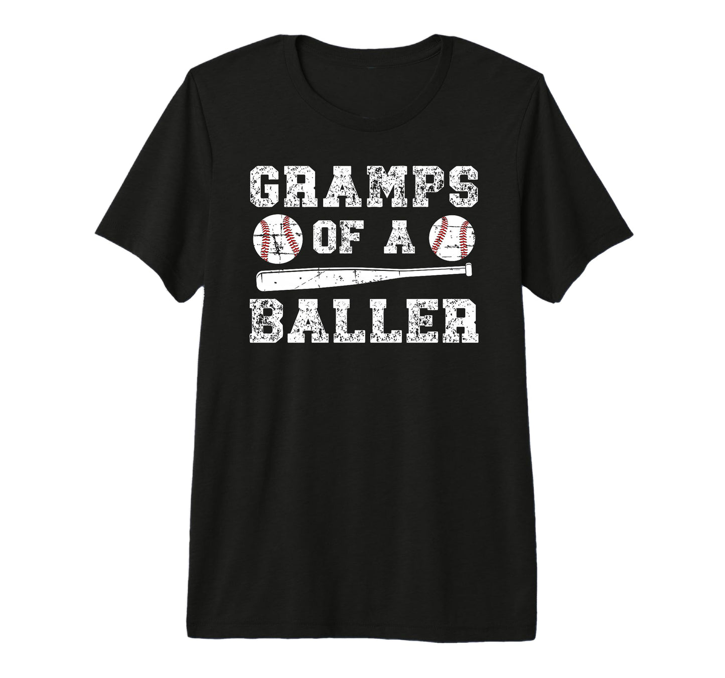 Mens Gramps Baller Baseball Gramps T-Shirt - Fun Novelty Design for Adults - T-Shirt, Sweatshirt, Hoodie