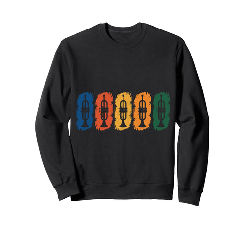 Rainbow Trumpet Player Jazz Band Sweatshirt - Minimalist Print for Adults - T-Shirt, Sweatshirt, Hoodie