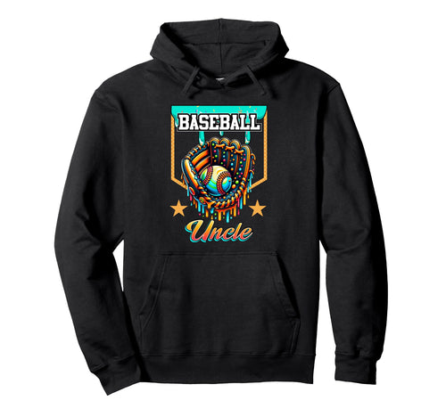 Baseball Drip Baseball Uncle Ice Cream Hoodie - Novelty Apparel Men Women - T-Shirt, Sweatshirt, Hoodie