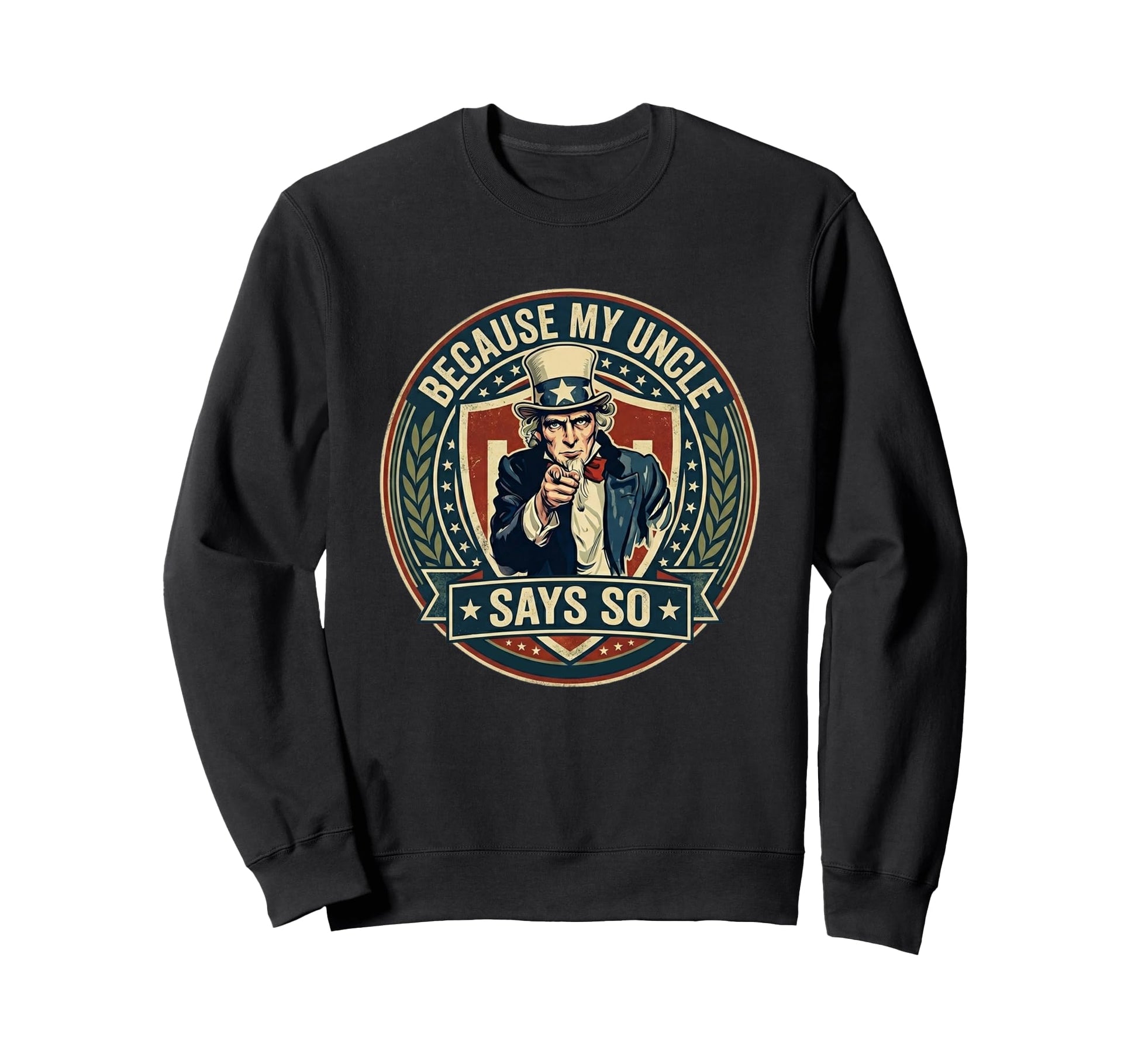 Patriotic American Uncle Sam 4Th Sweatshirt - Custom Art Print Men Women - T-Shirt, Sweatshirt, Hoodie