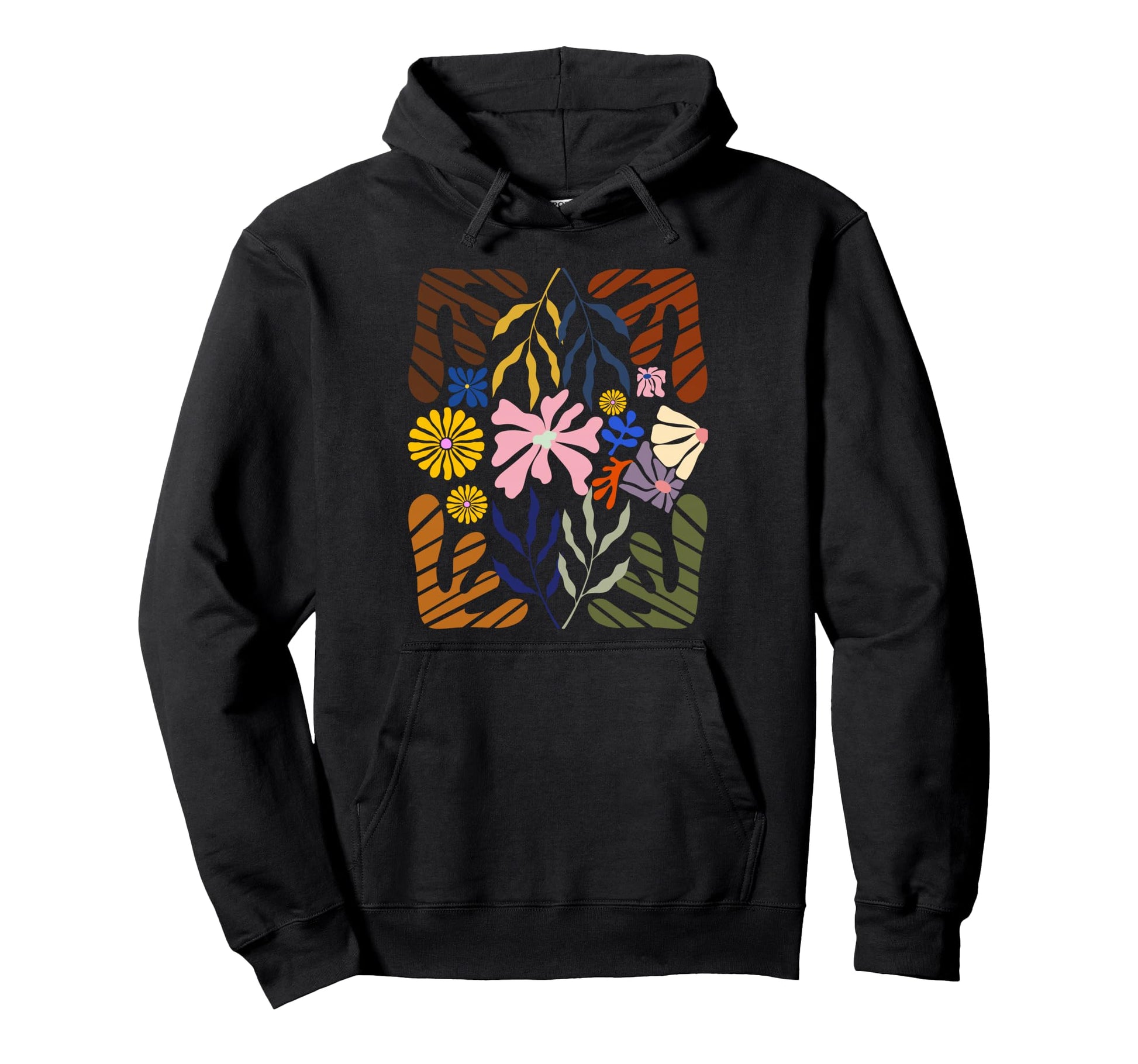 Colorful Wildflower Floral Botanical Hoodie - Novelty Apparel Unisex - T-Shirt, Sweatshirt, Hoodie