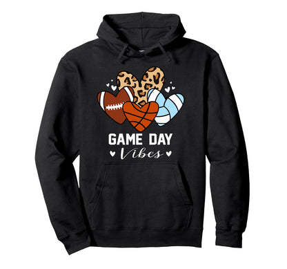Game Day Vibes Funny Basketball Hoodie - Streetwear Style Unisex - T-Shirt, Sweatshirt, Hoodie