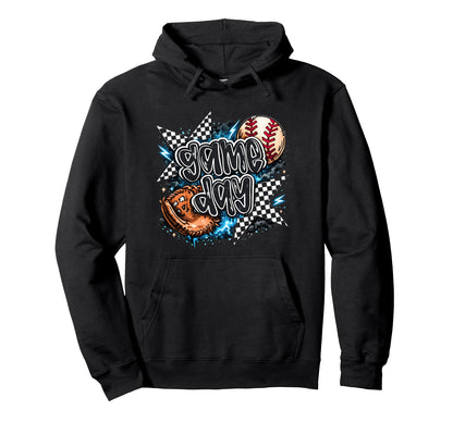 Baseball Sister Mom Game Day Cheer Hoodie - Fun Novelty Design Unisex - T-Shirt, Sweatshirt, Hoodie