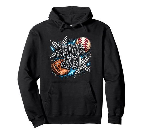 Baseball Sister Mom Game Day Cheer Hoodie - Fun Novelty Design Unisex - T-Shirt, Sweatshirt, Hoodie