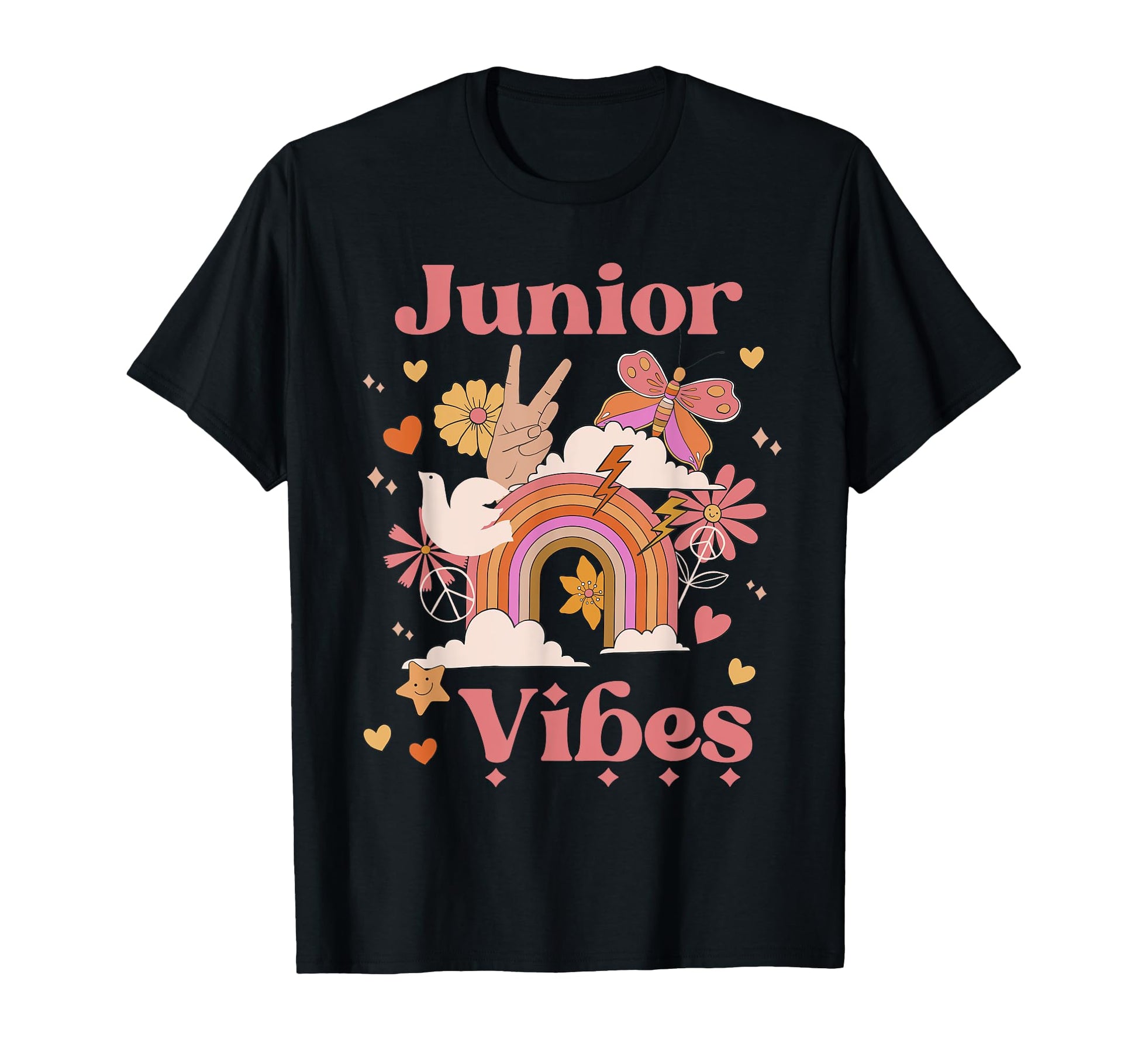 Junior Vibes School Groovy Boho T-Shirt - Unique Graphic for Adults - T-Shirt, Sweatshirt, Hoodie
