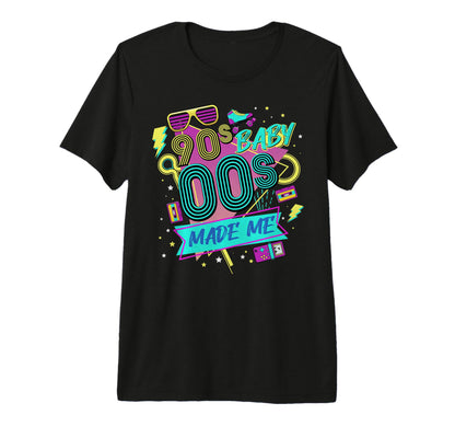 1990S 2000S Made Me Nostalgia Disco T-Shirt - Minimalist Print Unisex - T-Shirt, Sweatshirt, Hoodie