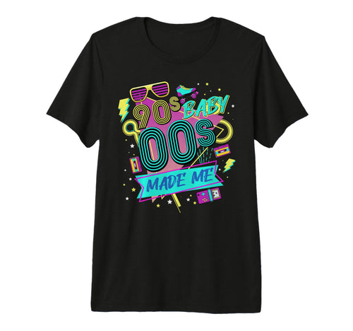 1990S 2000S Made Me Nostalgia Disco T-Shirt - Minimalist Print Unisex - T-Shirt, Sweatshirt, Hoodie