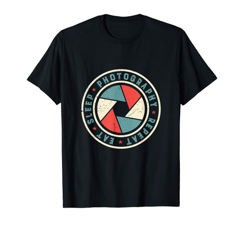 Eat Sleep Photography Repeat Camera T-Shirt - Minimalist Print for Adults - T-Shirt, Sweatshirt, Hoodie