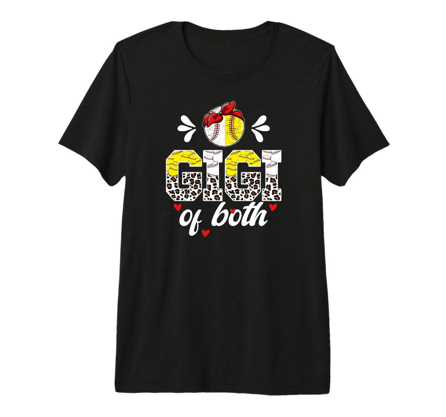 Gigi Both Leopard Baseball Softball T-Shirt - Trendy Graphic for Adults - T-Shirt, Sweatshirt, Hoodie