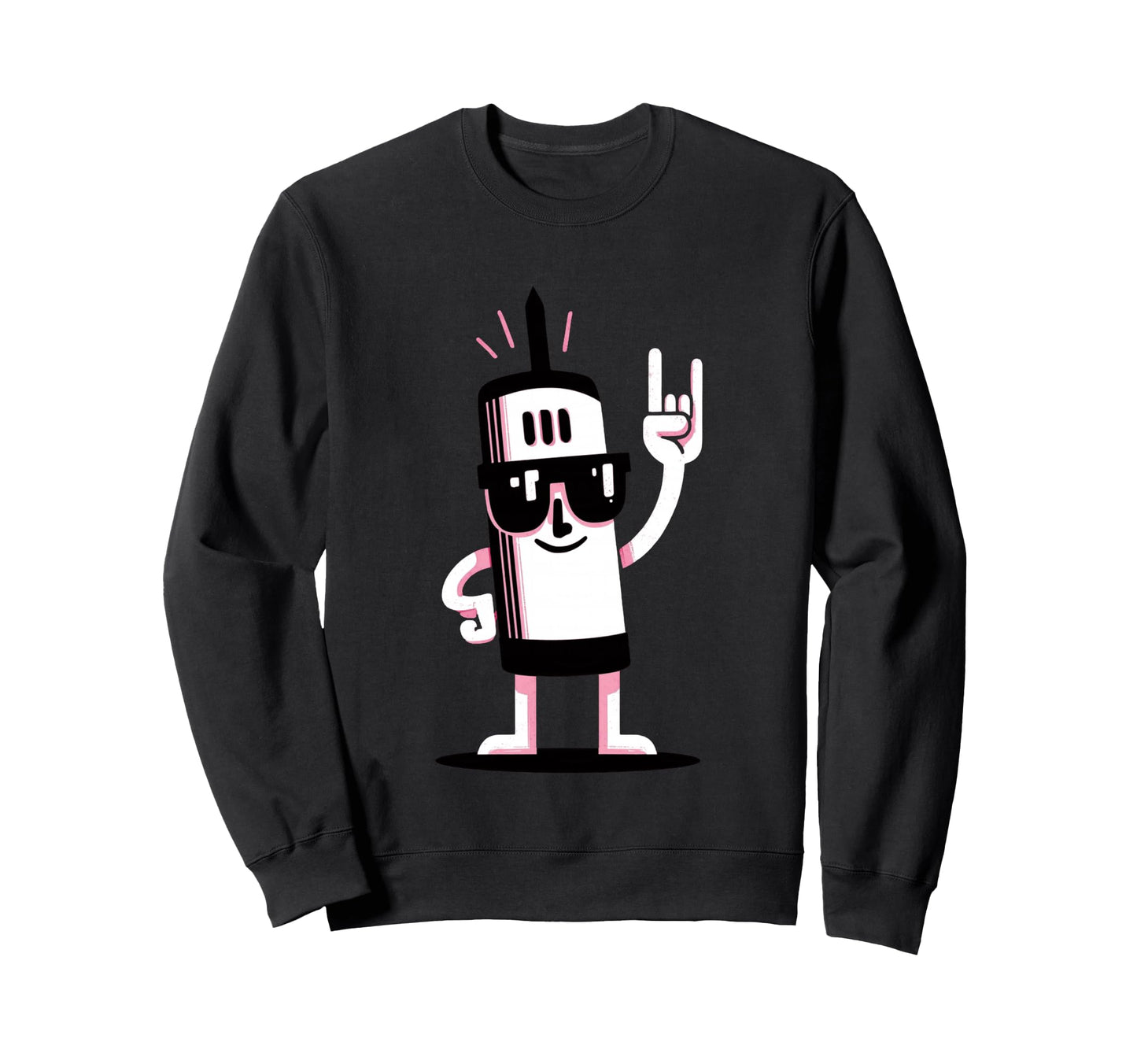 Marker Rock Funny Teacher Sweatshirt - Casual Everyday Wear Men Women - T-Shirt, Sweatshirt, Hoodie