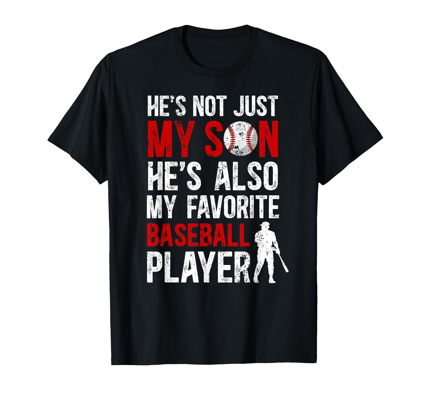 My Favorite Baseball Player Dad T-Shirt - Trendy Graphic for Adults - T-Shirt, Sweatshirt, Hoodie