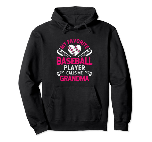 My Favorite Baseball Player Calls Me Hoodie - Graphic Print Men Women - T-Shirt, Sweatshirt, Hoodie