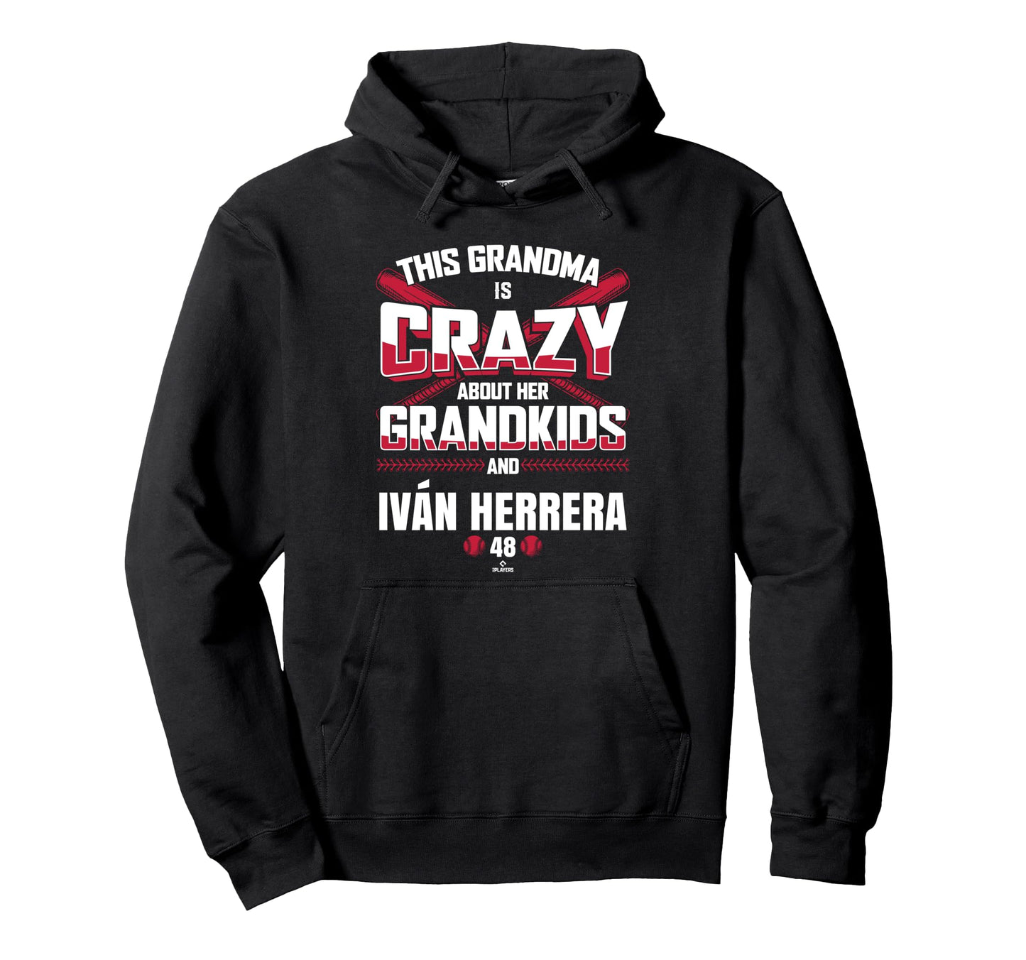 Grandma Crazy Iv N Herrera St Louis Baseball Hoodie - Graphic Print Unisex - T-Shirt, Sweatshirt, Hoodie