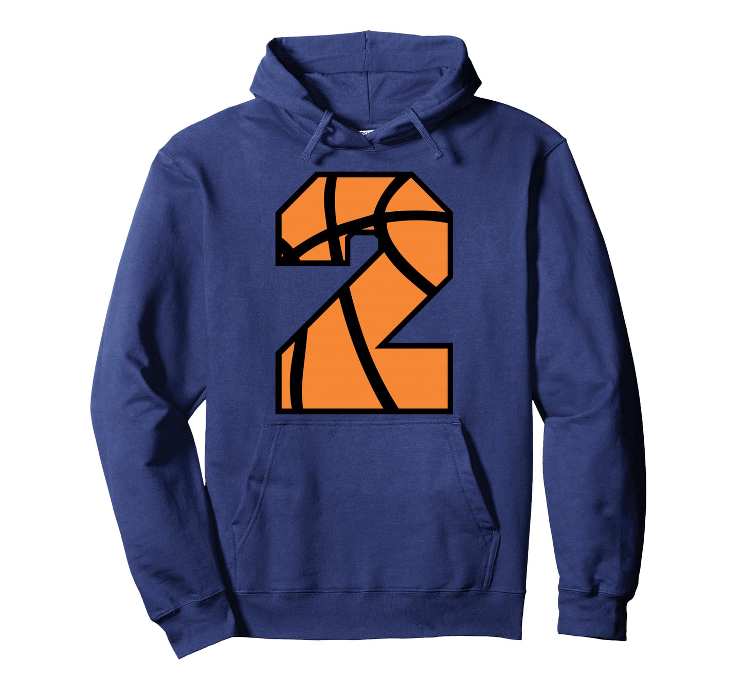 Basketball Number 2 Game Day School Hoodie - Aesthetic Graphic for Adults - T-Shirt, Sweatshirt, Hoodie