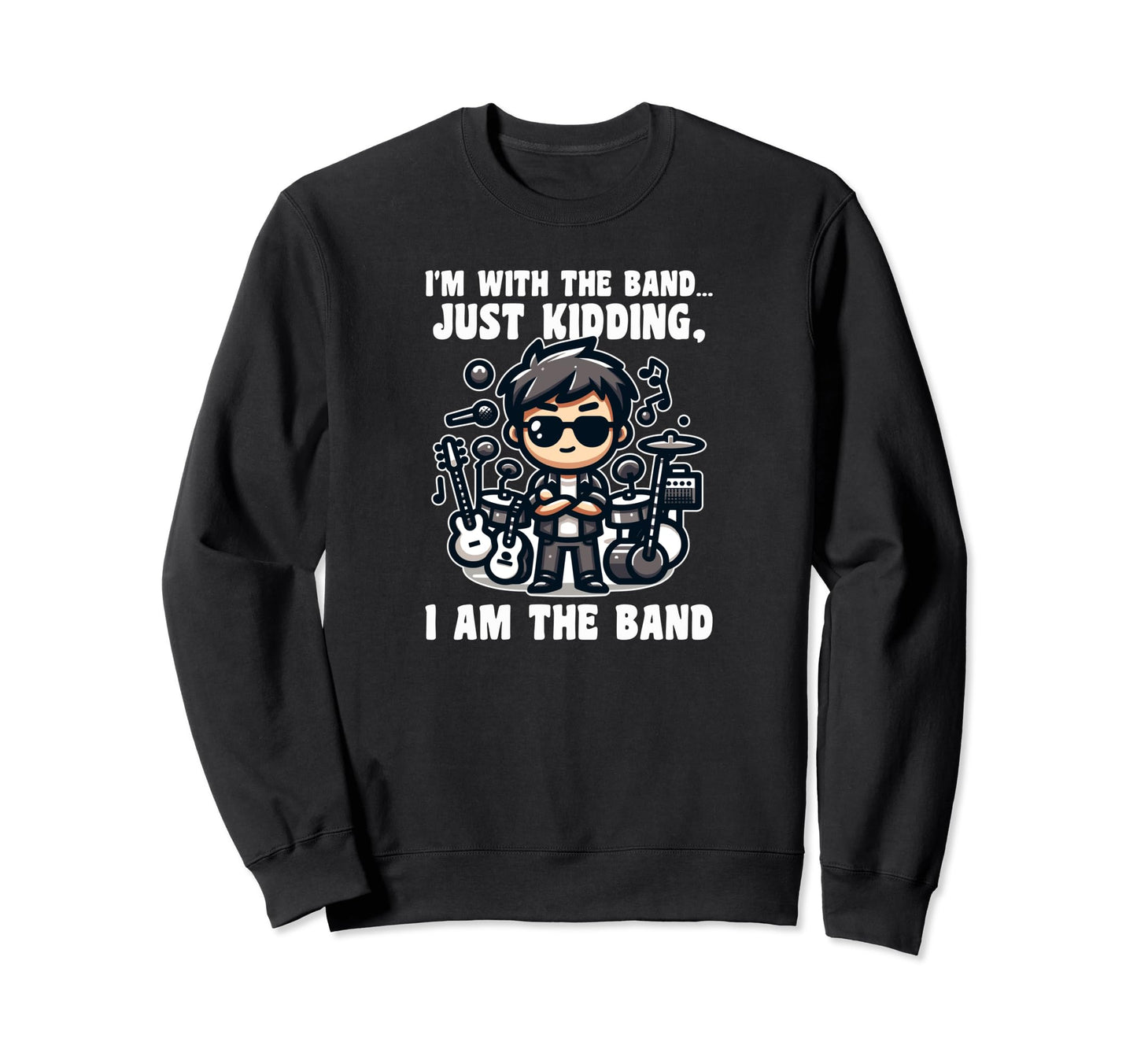 Rock And Roll Rockstar Vibe Musical Sweatshirt - Fun Novelty Design Unisex - T-Shirt, Sweatshirt, Hoodie