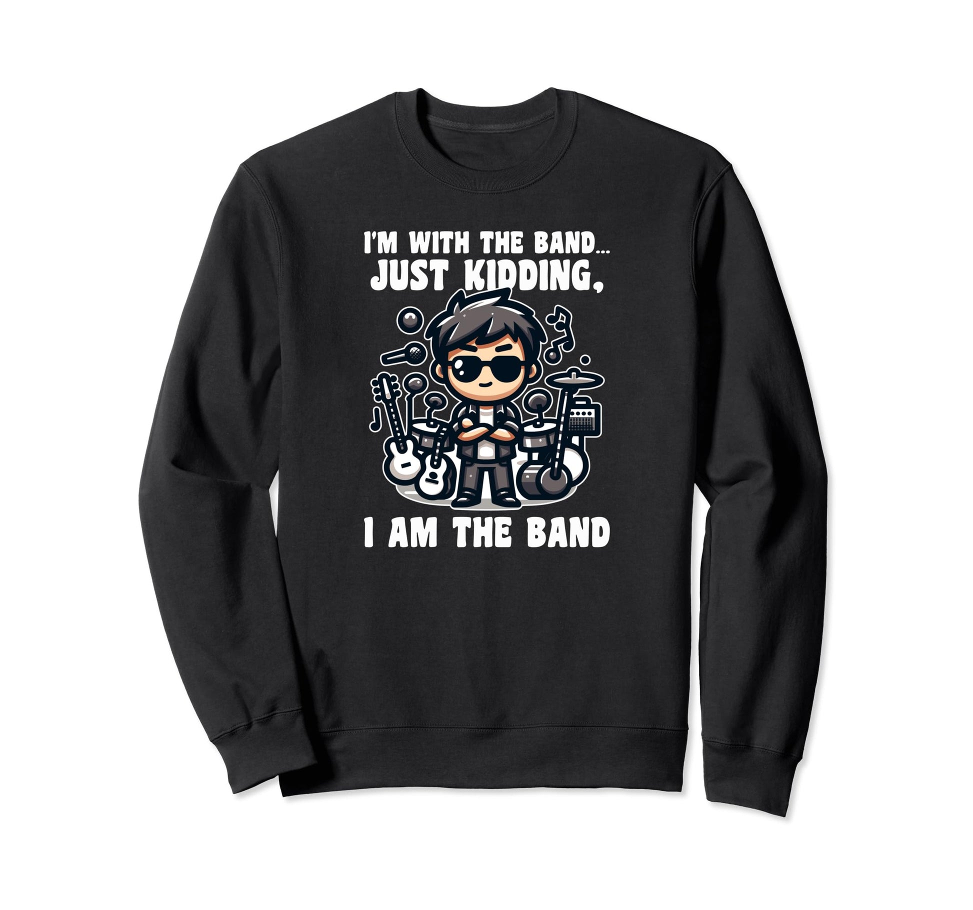 Rock And Roll Rockstar Vibe Musical Sweatshirt - Fun Novelty Design Unisex - T-Shirt, Sweatshirt, Hoodie