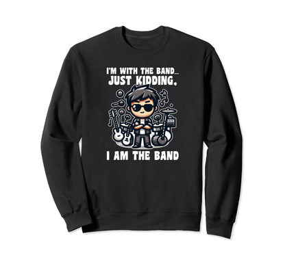 Rock And Roll Rockstar Vibe Musical Sweatshirt - Fun Novelty Design Unisex - T-Shirt, Sweatshirt, Hoodie