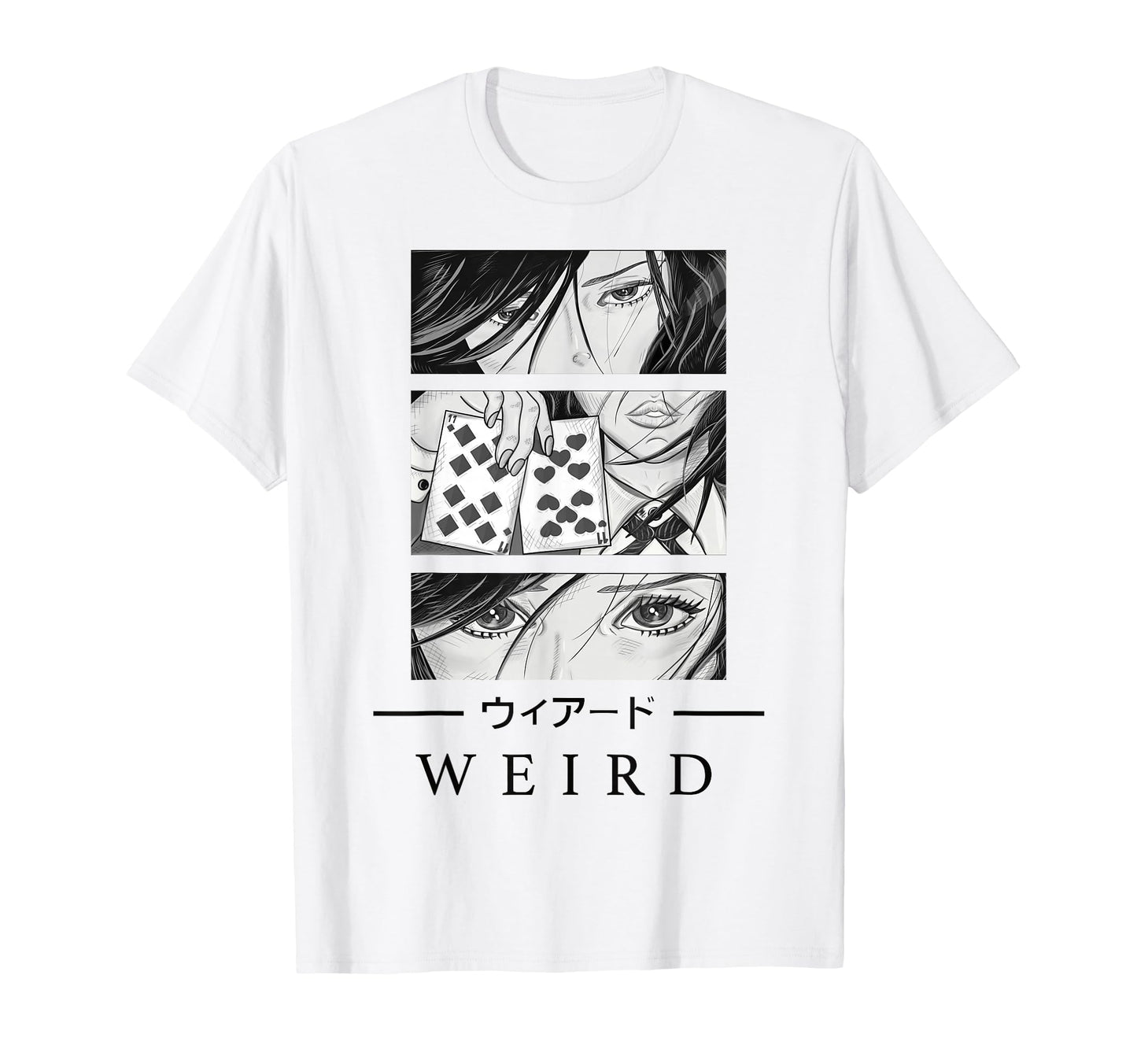 Anime Wird Japanese Art Aesthetic T-Shirt - Aesthetic Graphic Unisex - T-Shirt, Sweatshirt, Hoodie