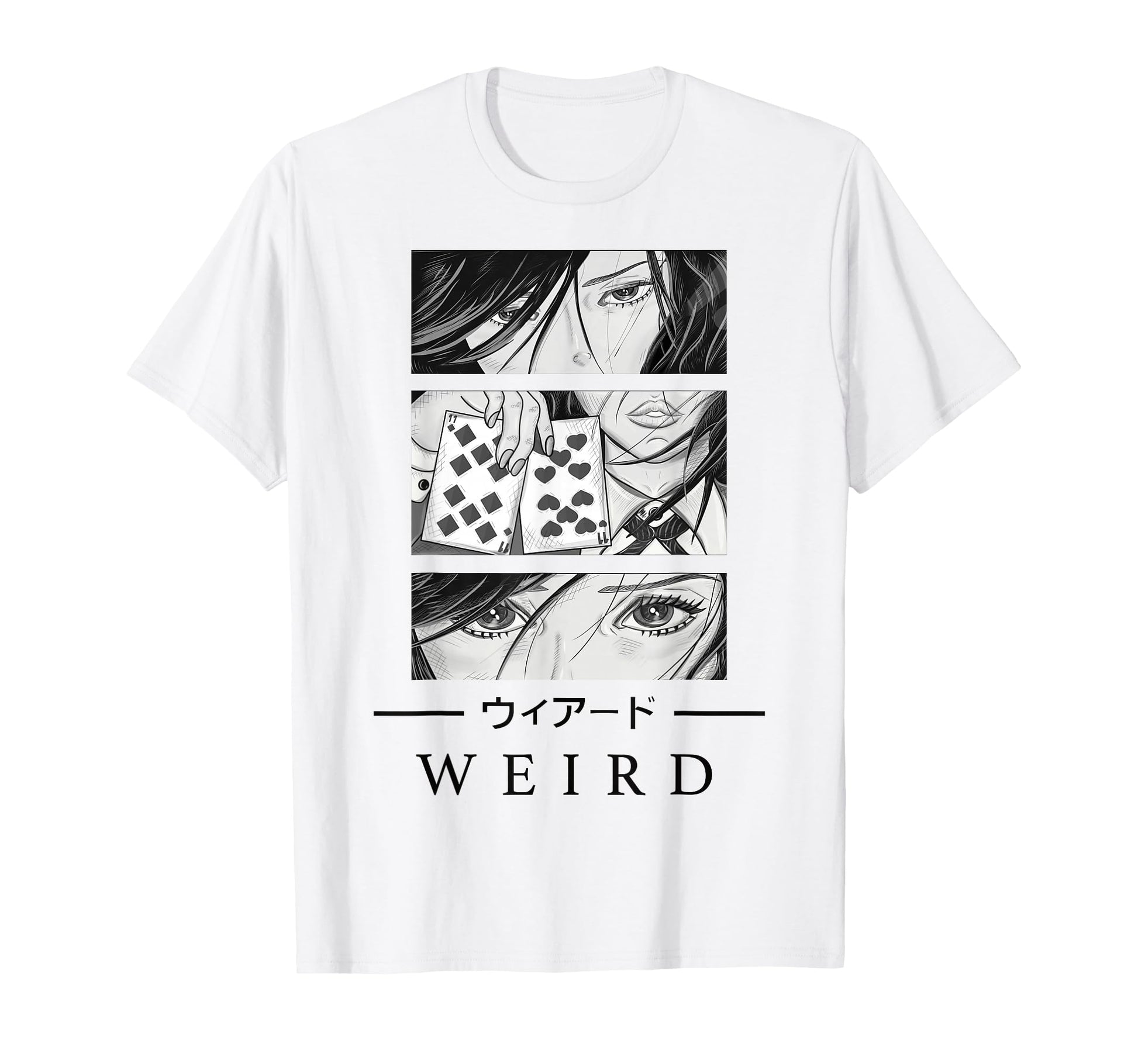 Anime Wird Japanese Art Aesthetic T-Shirt - Aesthetic Graphic Unisex - T-Shirt, Sweatshirt, Hoodie