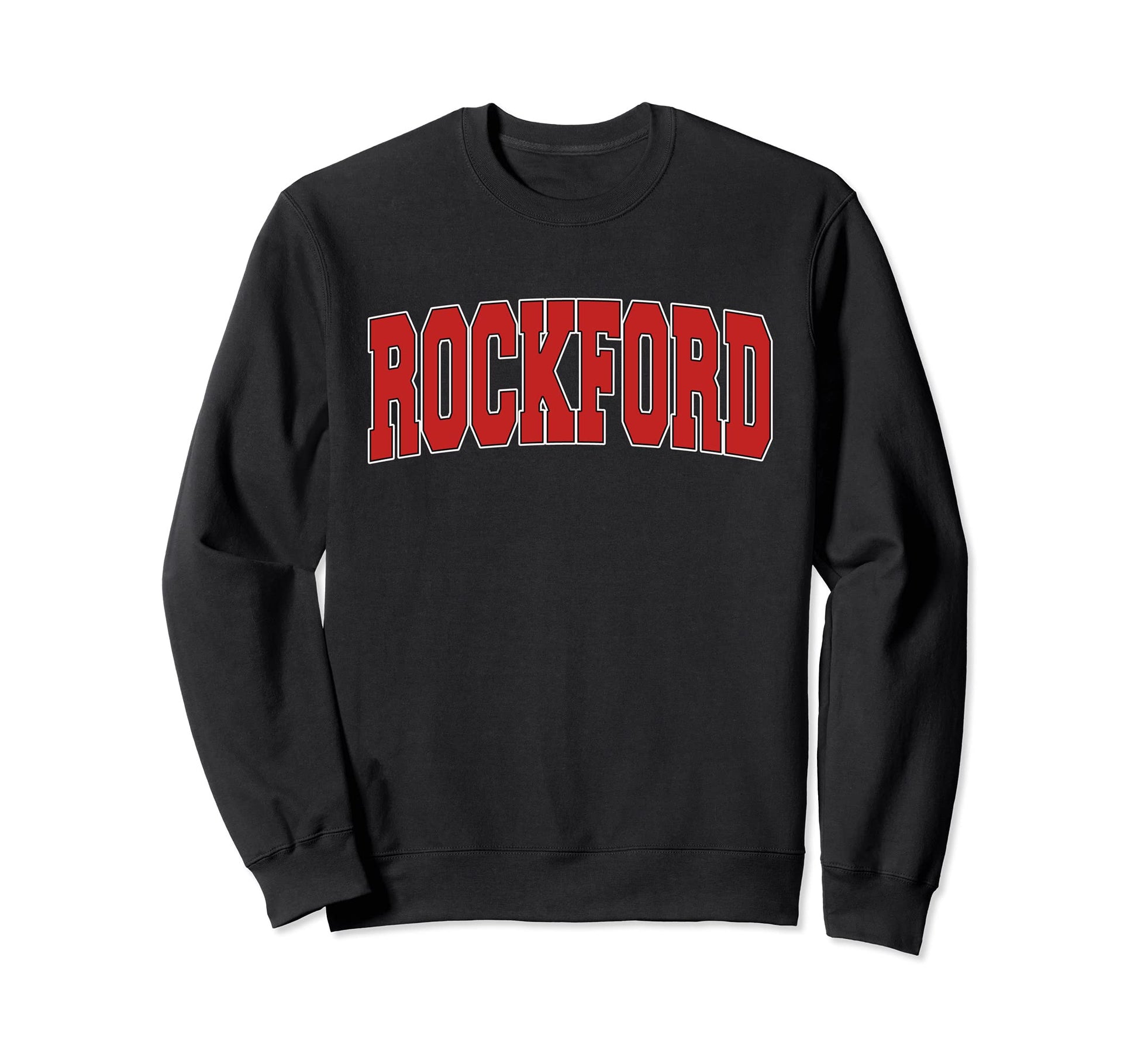 Rockford Mi Michigan Varsity Usa Sweatshirt - Graphic Print Men Women - T-Shirt, Sweatshirt, Hoodie