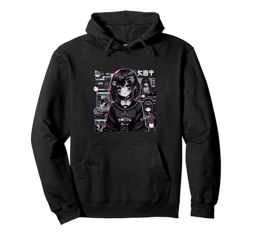 Vaporwave Anime Japanese Aesthetic Hoodie - Fun Novelty Design Unisex - T-Shirt, Sweatshirt, Hoodie
