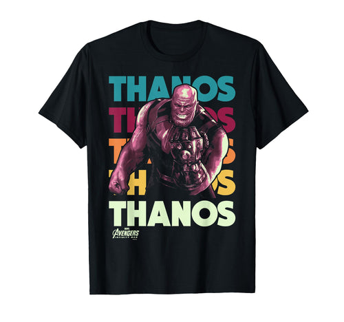 Marvel Infinity War Thanos Rainbow T-Shirt - Minimalist Print for Adults - T-Shirt, Sweatshirt, Hoodie