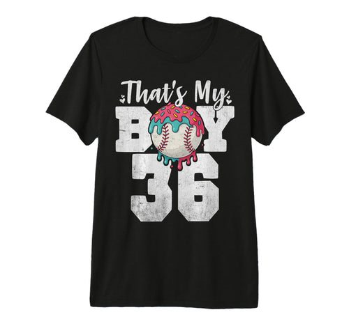 Thats My Baseball 36 Number Mom Dad T-Shirt - Aesthetic Graphic for Adults - T-Shirt, Sweatshirt, Hoodie