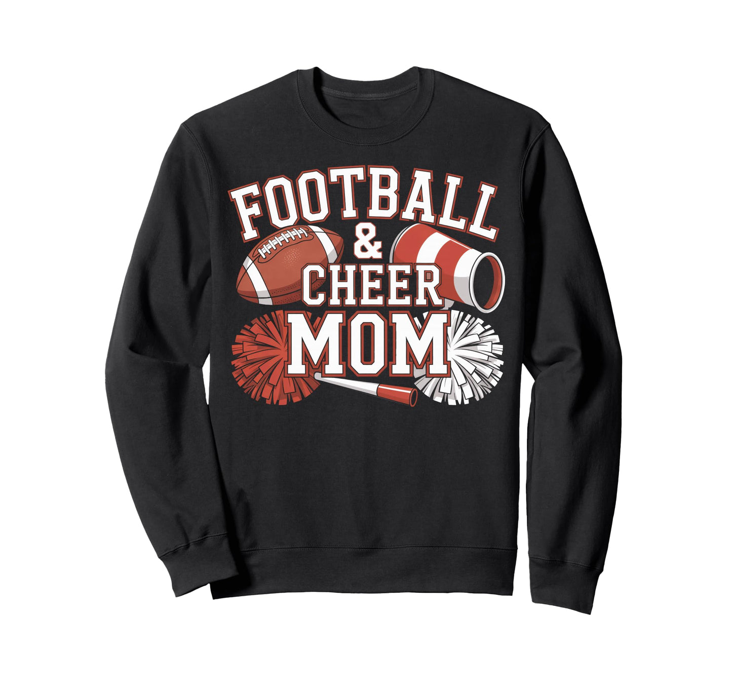 Football And Cheer Mom Rally Time Sweatshirt - Minimalist Print Men Women - T-Shirt, Sweatshirt, Hoodie